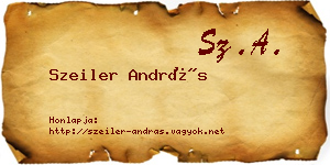 Szeiler András névjegykártya